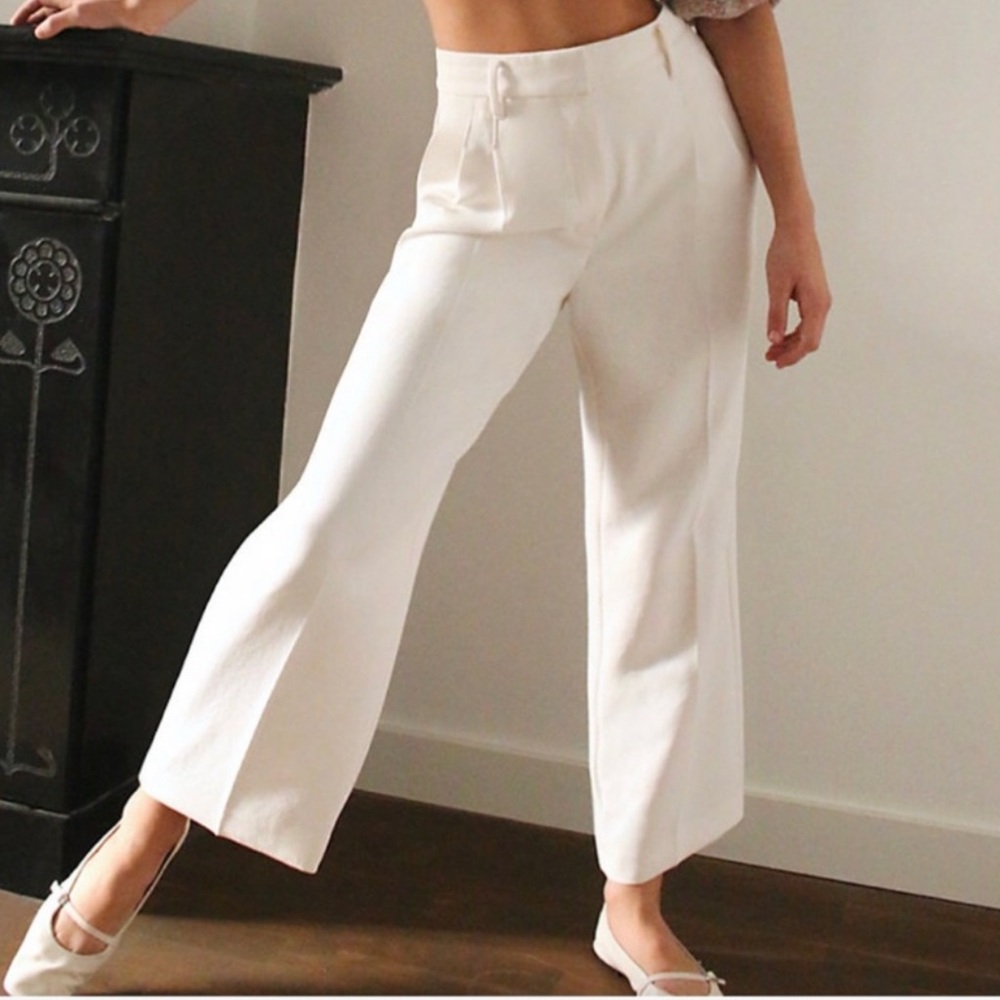 Wilfred “effortless pants” White Cropped Pants